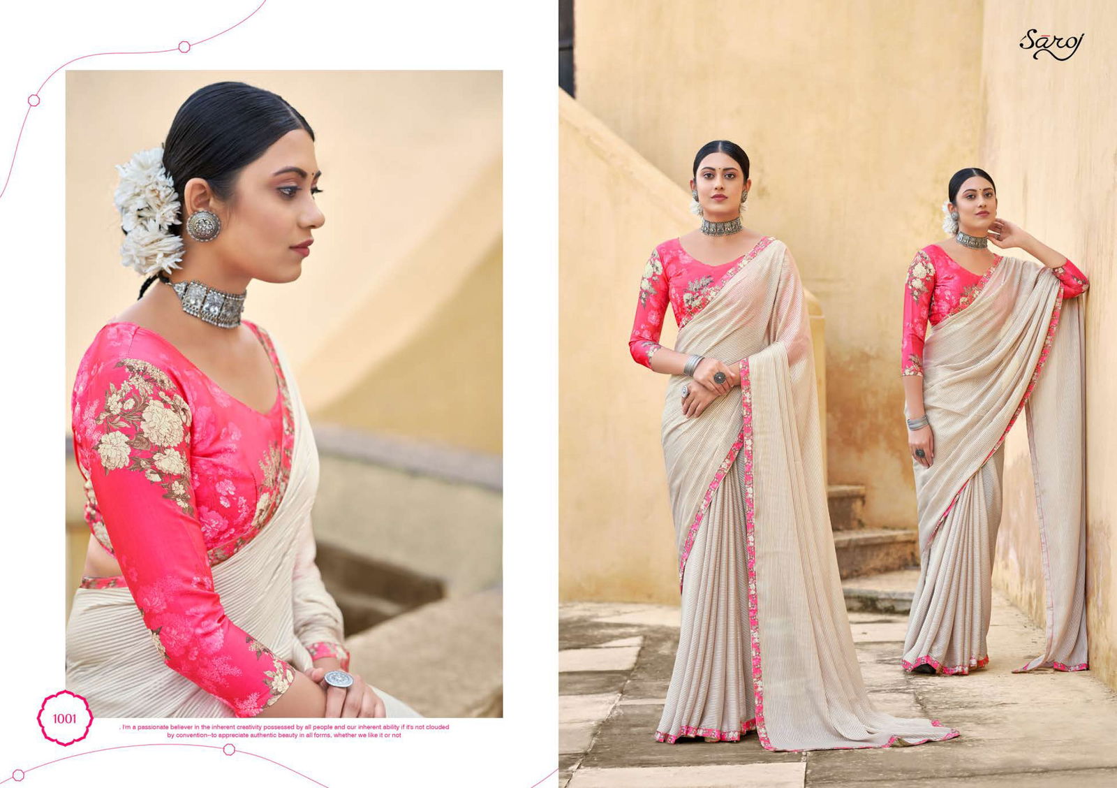 Saroj Allisha Fancy Ethnic Wear Georgette Printed Designer Saree Collection